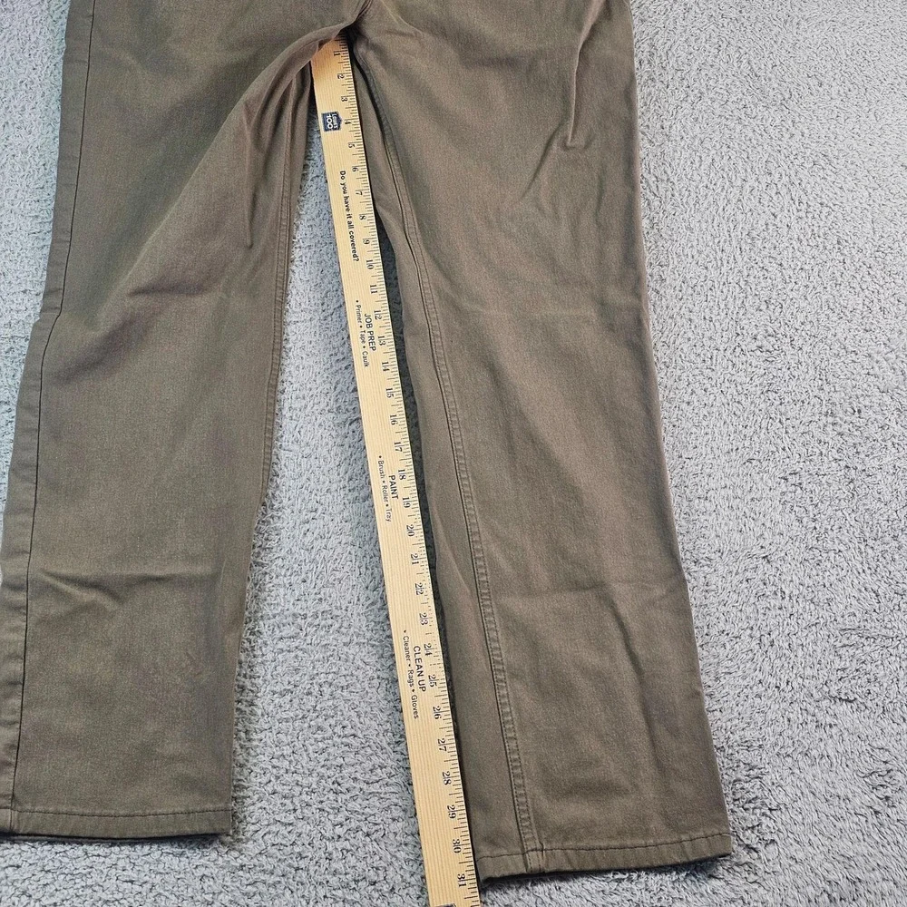 Mugsy Pants Mens 38x32 Green Olives Chino Stretch Denim Casual Office K4PNOL